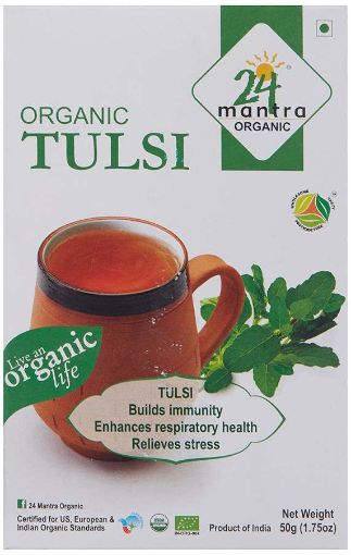 Picture of 24 Mantra Org Tulsi Green Tea 50G