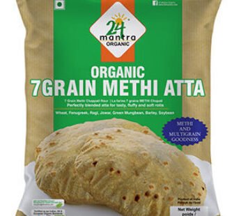 24 Mantra Org 7Grain Methi Atta 2.2Lb