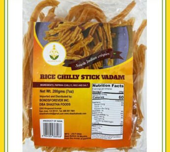 Shastha Rice Chilli Stick Vadam 200G